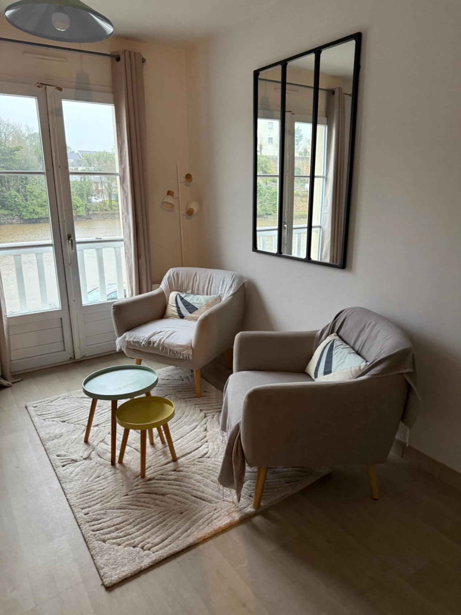 Appartement T2 Vue Sur La Riviere Avec Garage Privatif - Port De Saint-Goustan Auray Extérieur photo