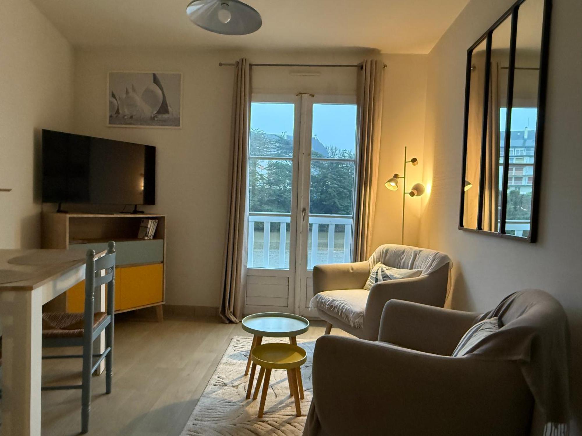 Appartement T2 Vue Sur La Riviere Avec Garage Privatif - Port De Saint-Goustan Auray Extérieur photo